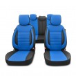 Cubre asientos sport polipiel azul