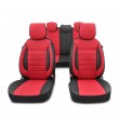 Car seat covers sport red leatherette (full set)